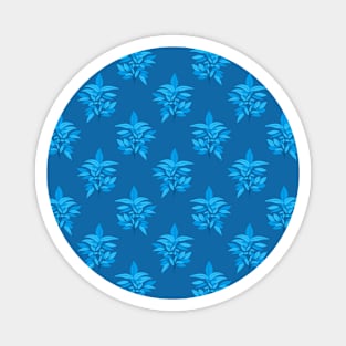 Blue Willow Leaves Magnet